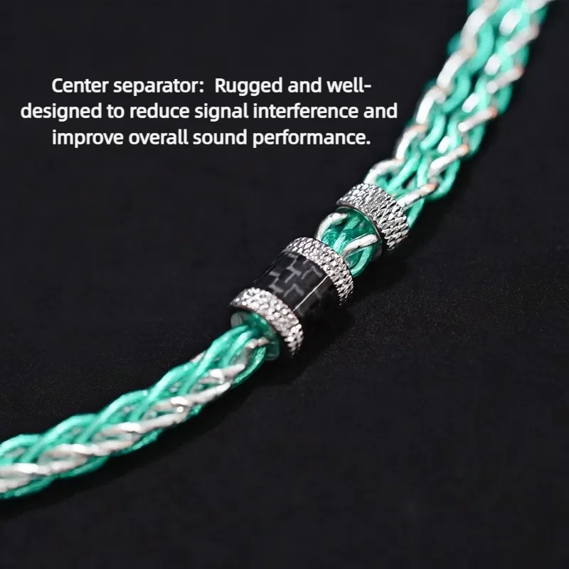 XINHS XH15 Glowing Emerald 8-Cores 7N OCC Gold Plated Silver