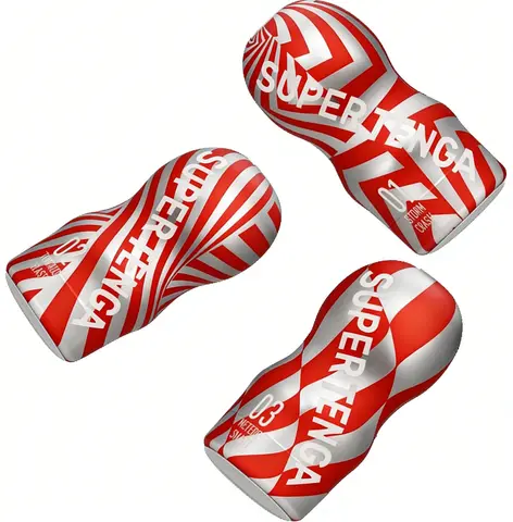 SUPER TENGA Vacuum Sucking Male Masturbator Cup  Realistic Pleasure Adult Toy for Men Pocket Size Endurance Exercise Product