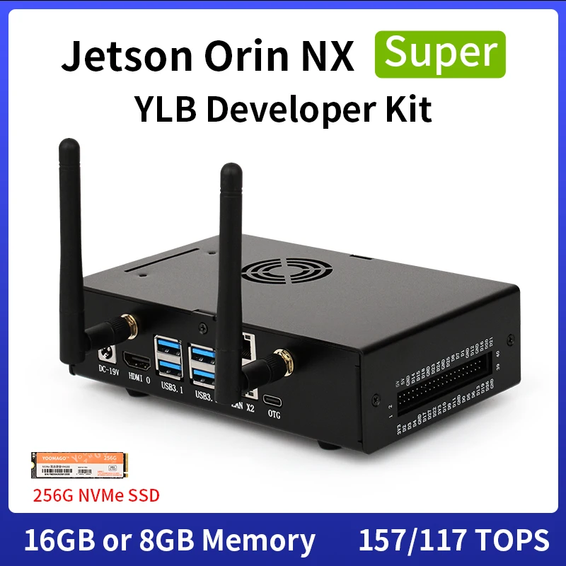 

Jetson Orin NX Super nano AI Vision Плата для разработки штучного интеллекта с двумя сетевыми портами