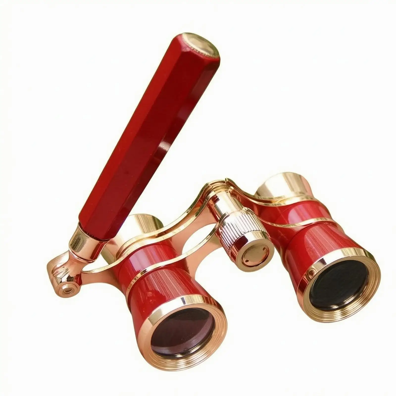 Folding Theater Binocular with Central Focus Portable Handheld Opera Binocular with Handle Concert Binoculars Foldable
