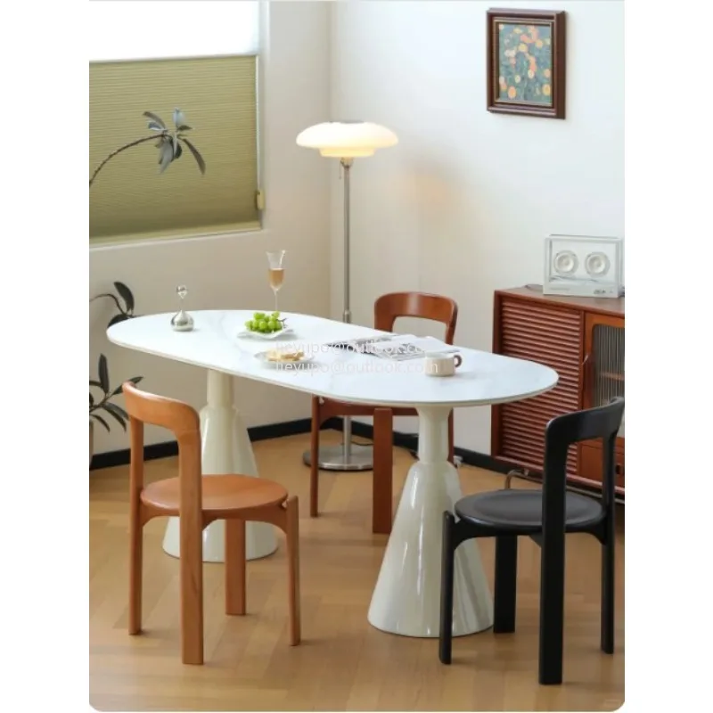 Mid-Century Solid Wood Chair Viral Rey Dining Stool French Bistro Vintage Cafe view 5