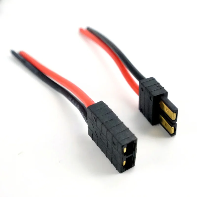 3 قطعة Trx التوصيل والمقبس موصل سلك السيليكون 10 سنتيمتر 14AWG لبطارية Rc/Rc الطائرة بدون طيار