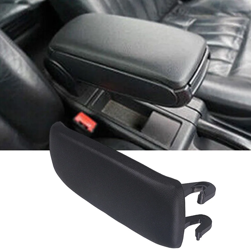 Leather Car Armrest Latch Cover Center Console Armrest Storage Box Lid Cover for Audi A6 C5 2001-2004 C6 2004-2006 A4 2000-2006