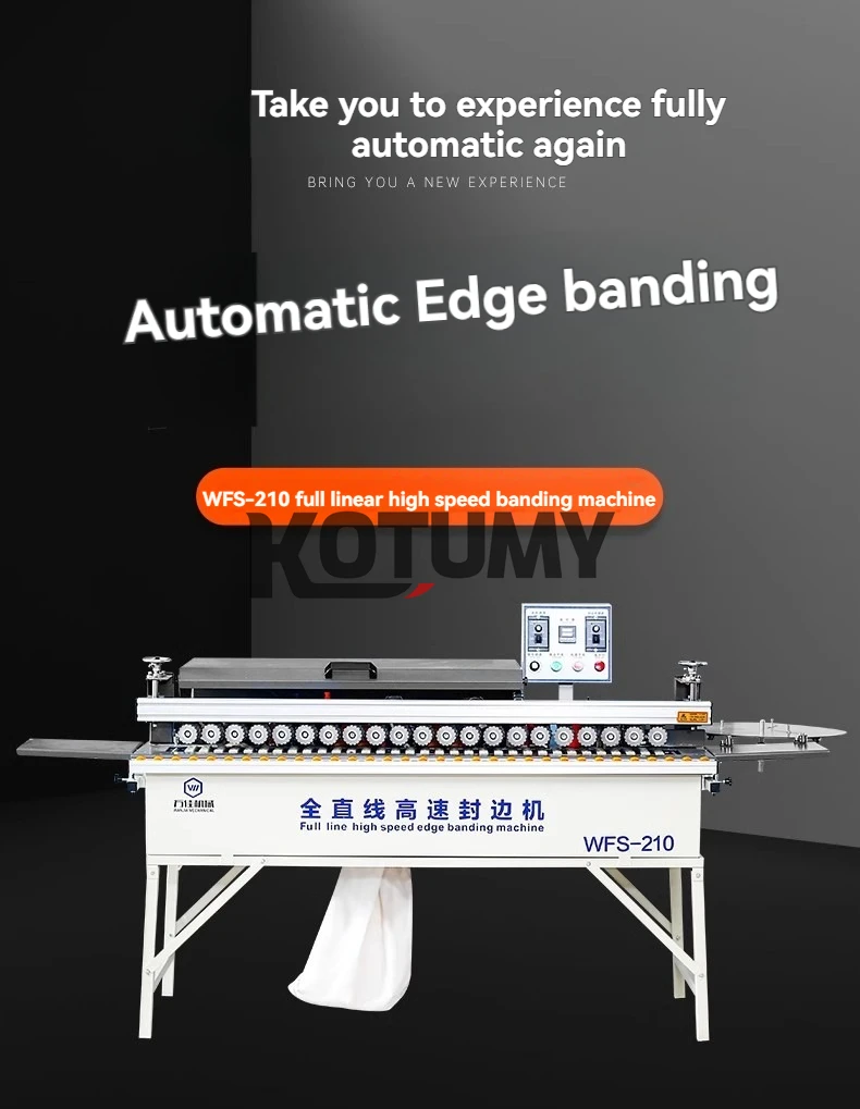 Woodworking  Edge Banding Machine Wood Automatic Sealing Repair Polishing Automatic Broken Belt Edge Banding Machine