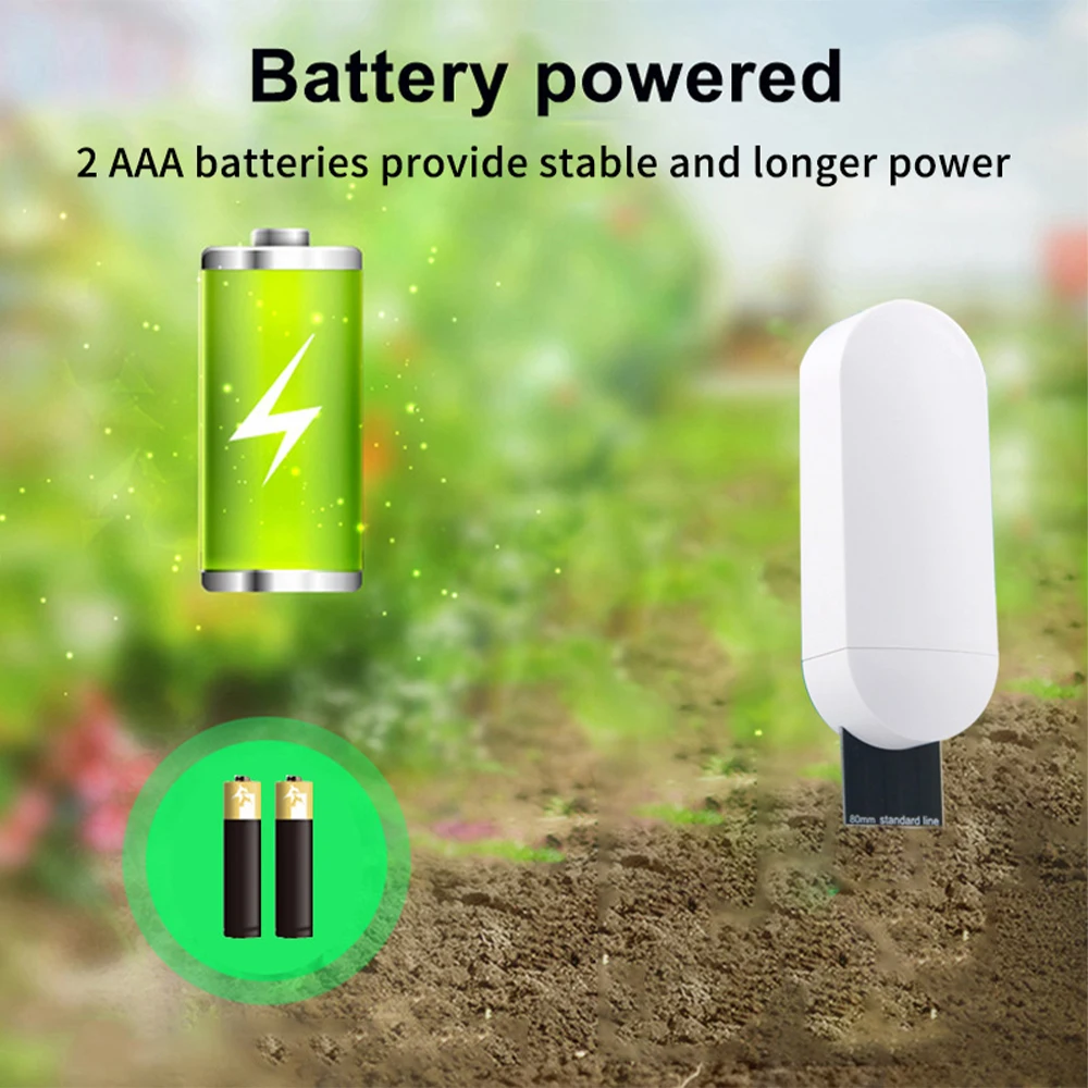 2pcs Smart Zigbee Soil Tester Temperature & Humidity Meter Thermo Hygrometer Garden Automation Irrigation Detector Tuya App