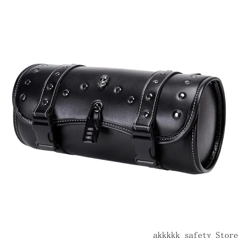 

PU Leather Motorcycle 2 Strap Buckle Closure Tool Bag Quick Release Clasp for Handlebars,Forks