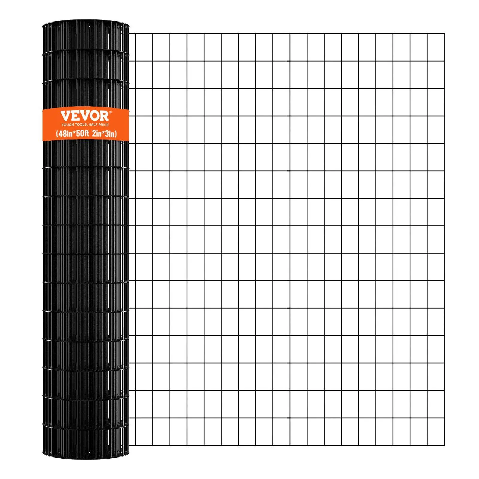 

VEVOR Hardware Cloth, 48'' x 50' Galvanized Wire Mesh Roll, 16 Gauge Chicken Wire Fence Roll, Vinyl Coating Metal Wire Mesh for