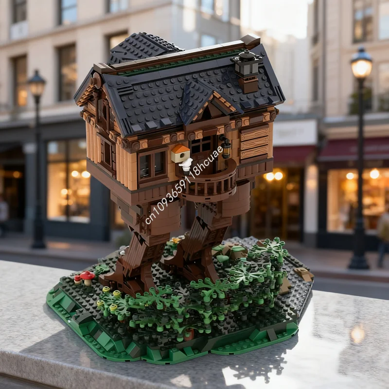 1870 قطعة MOC Baba Yaga S كوخ بيت شجرة أفكار ونموذج اللبنات البناء تجميع فكرة ذاتية الصنع هدية الكريسماس لعبة الطوب #1