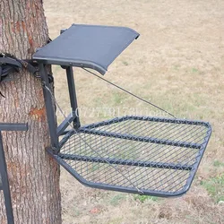 Portable Outdoor Hunting, Foldable Deer Hunting Accessories Tree Stand with Seat and Foot