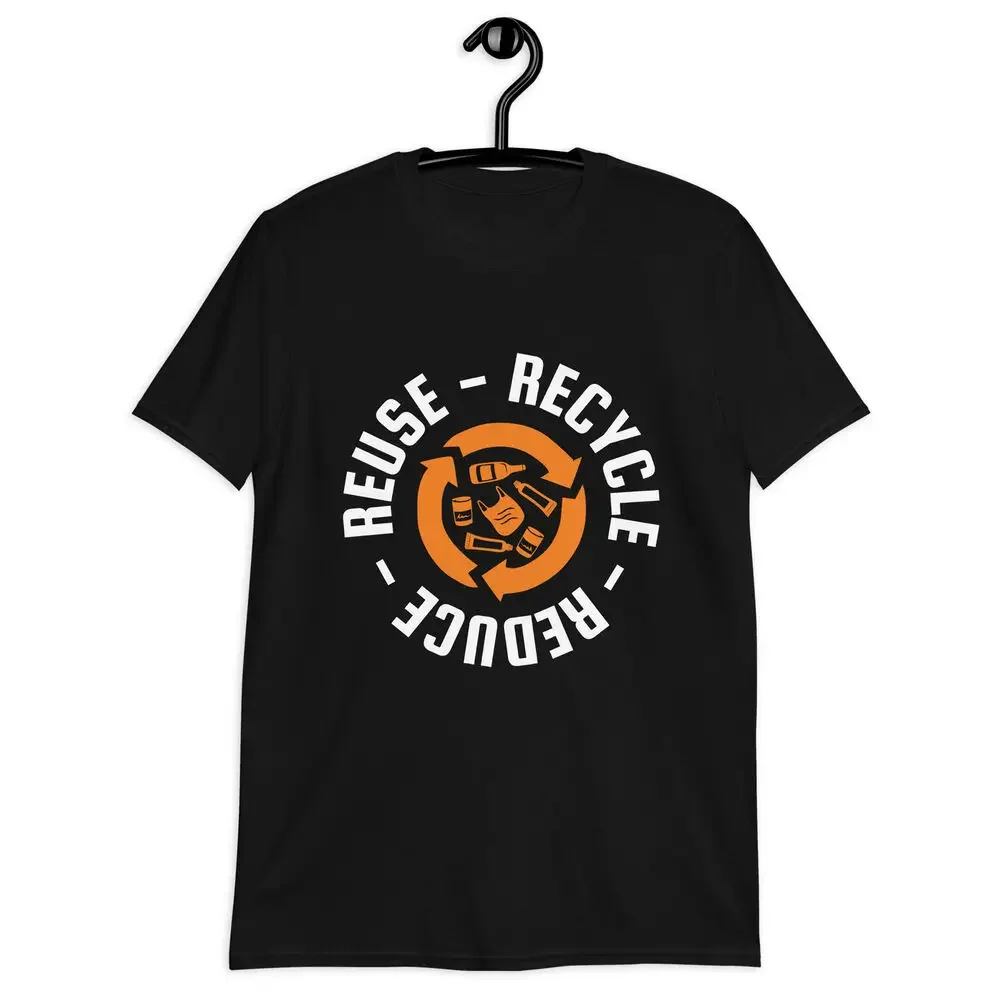 

Recycle Reuse Renew Rethink Crisis Environmental Activism T-Shirt T Shirts for Men Graphic T Shirts Women Cotton