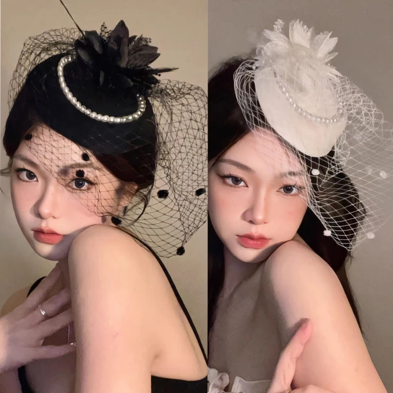 

Свадебные котелки, сетчатая шляпа, шпилька для волос, женская шляпа-чародей, церковная шляпа, заколка для волос