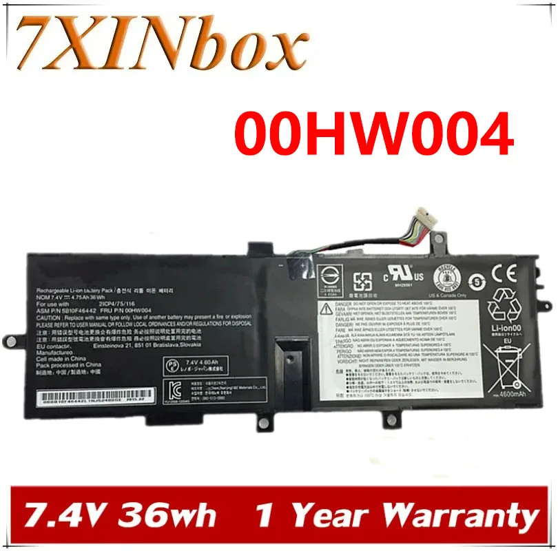 

7XINbox 7.4V 36Wh Original 00HW004 00HW005 00HW010 00HW011 Laptop Battery For lenovo Helix 20CG 20CH SB10F46449 SB10F46442