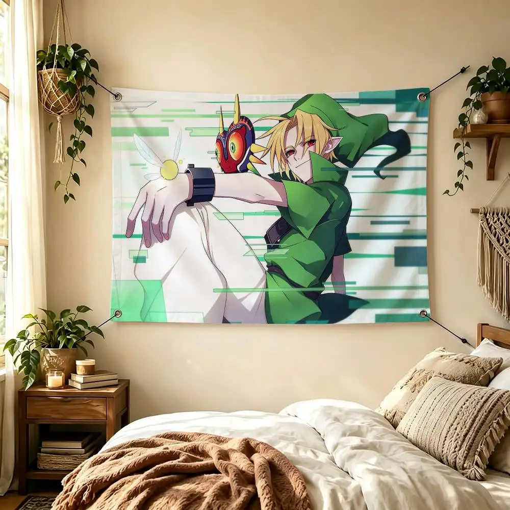 C-Creepypastas Ben drowned  Flags Wall Hanging Tapestry Outdoor Garage Room Decorative flag Background Blanket