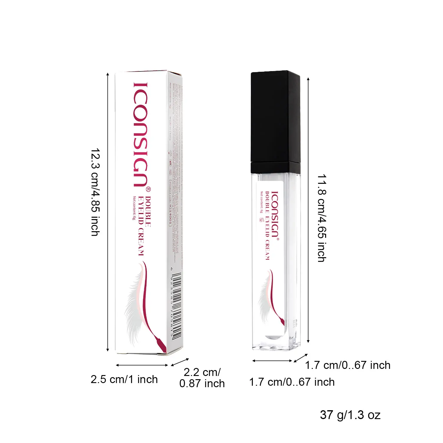 Iconsign novo creme de pálpebra dupla profissional conveniente pálpebra dupla invisível natureza moldar beleza maquiagem ferramentas