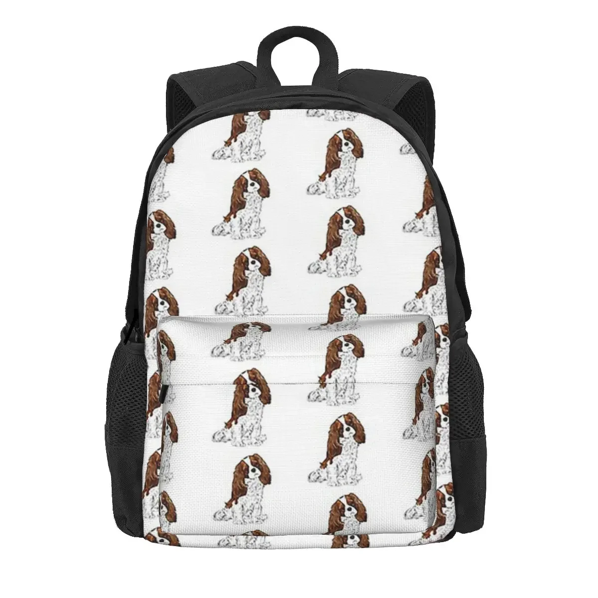 Cavalier King Charles Spaniel Blenheim Backpacks Boys Girls Bookbag Students School Bags Rucksack Laptop Rucksack Shoulder Bag