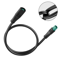 Electric Bike Display Extension Cable Waterproof 5Pin Extension Cable Green Connector For Bafang  Electric Bicycle Accessories