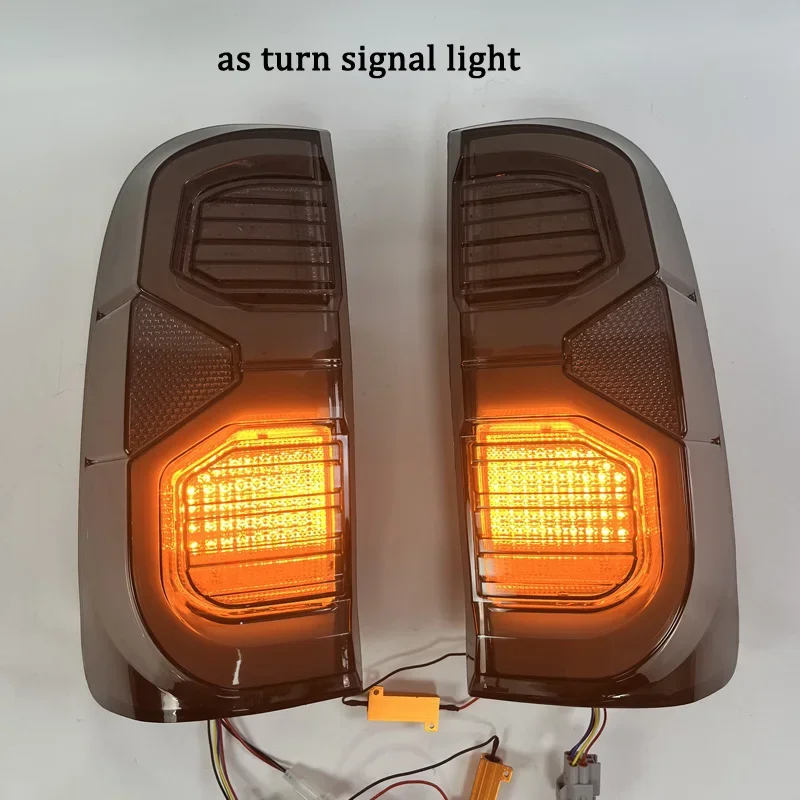 LED Rear Running Lamp + Brake + Reverse + Turn Signal Car LED Tail Light Taillight For Toyota Hilux Vigo KUN26 SR SR5 2004-2014