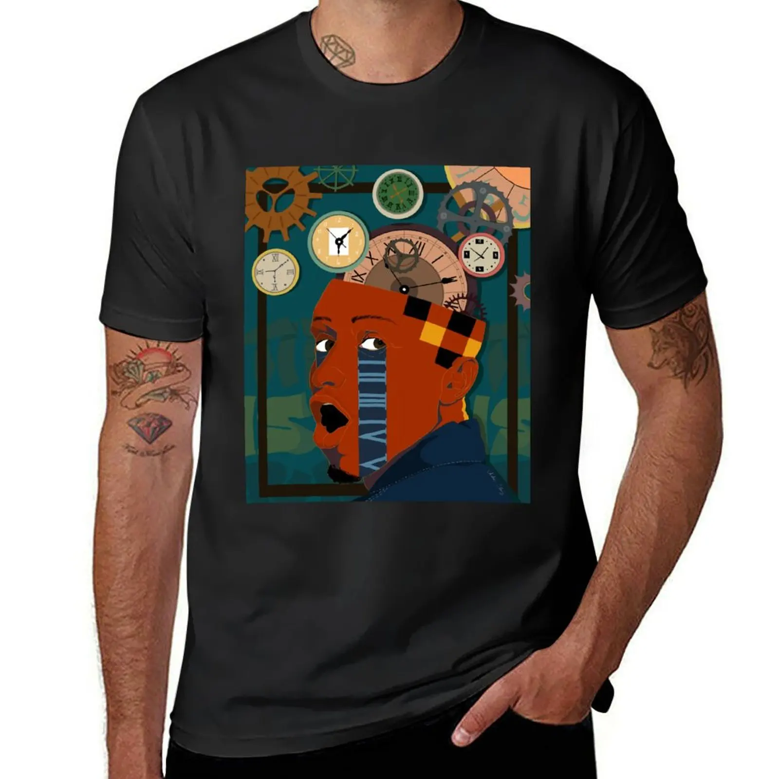 Time is running out T-Shirt hippie clothes anime clothes customs design your own tshirts for men