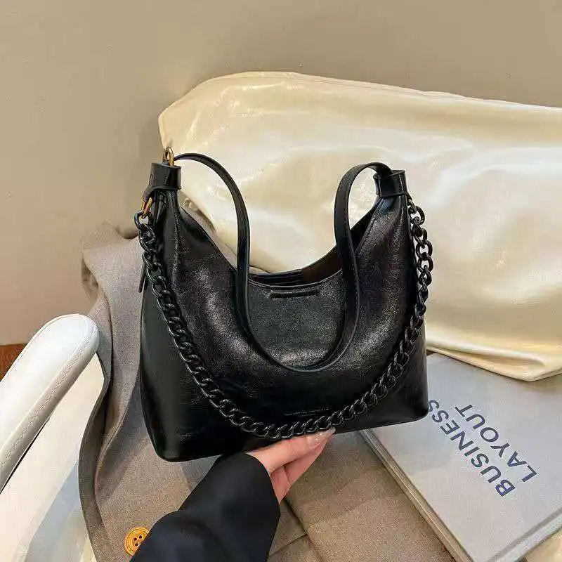 2026 Fashionable retro single-shoulder chain bag - stylish and versatile perfect for casual office wear Women's crossbody bag