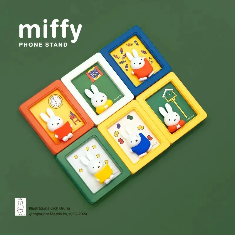 

Натуральная фоторамка Miffy Rabbit, кронштейн, глухая коробка, милый кролик, аниме-фигурка, орнамент, фигурка, милая кукла, подарок на день рождения для девочек