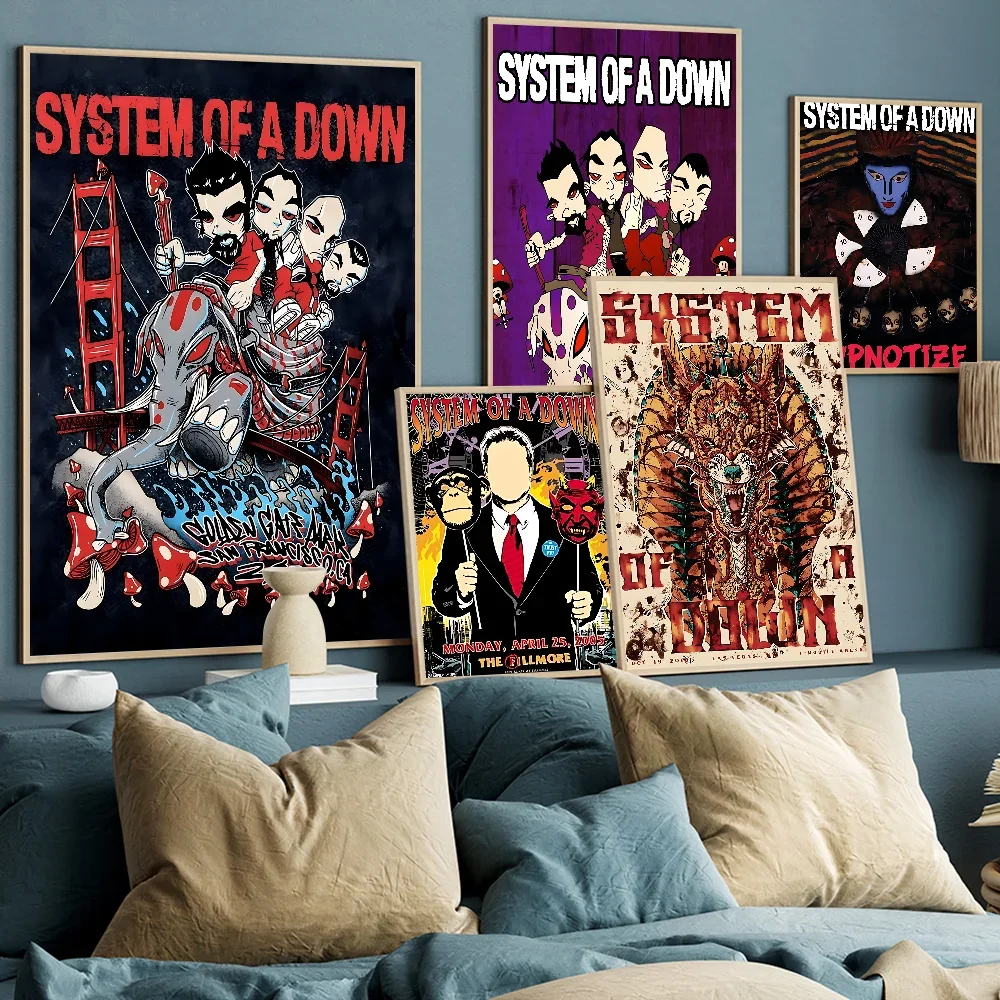 

Band S-System Of A D-Down Good Quality Prints And Posters Waterproof Paper Sticker Coffee House Bar Posters Wall Stickers