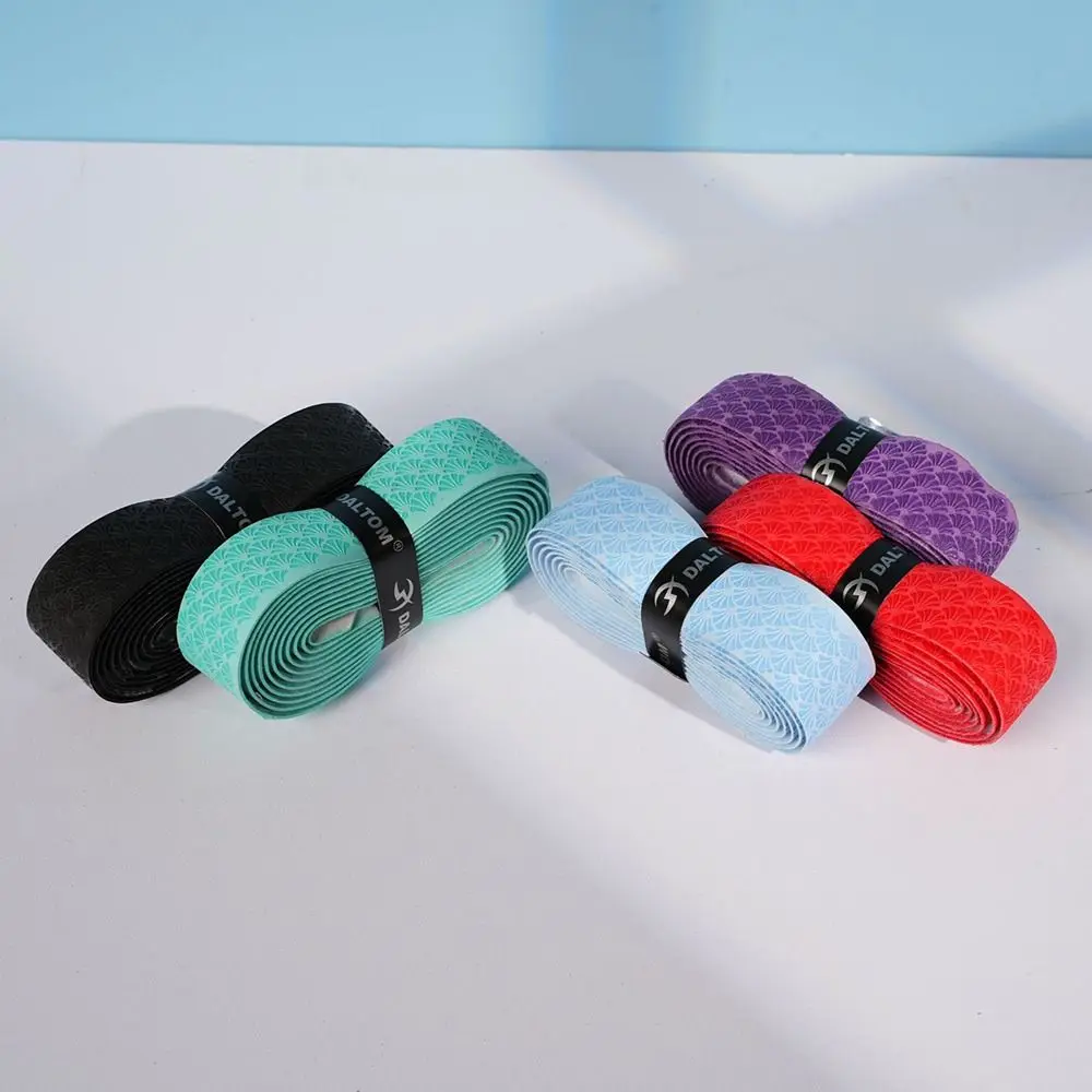 2M Badminton Handle Wrap Tape Embossing PU Tennis Racket Grip Tape Sweat-Absorbent Anti-slip Badminton Racket Grips Wrap