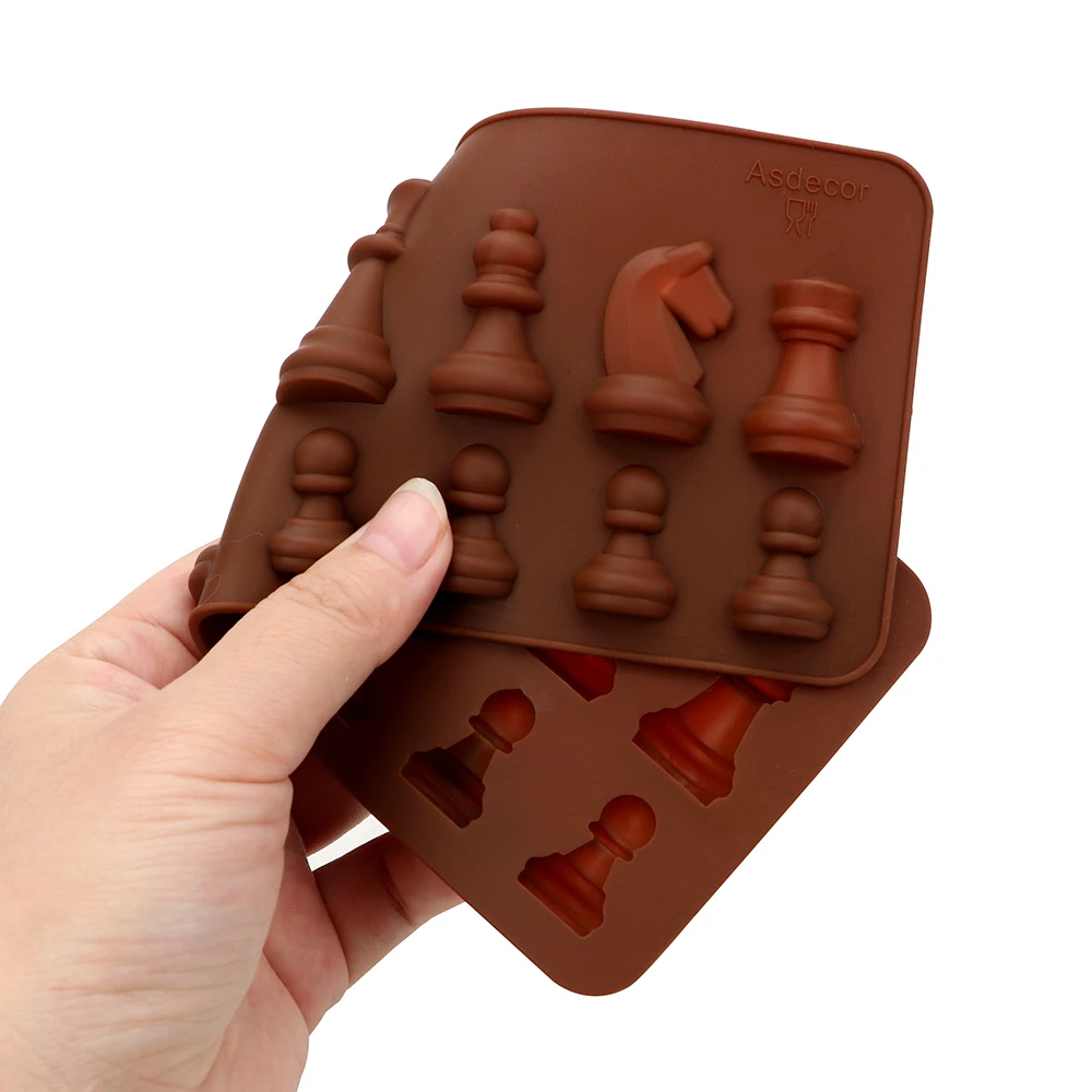 Ice Sugar Cake Mould Chocolate Mold Silicone Bakeware Kitchen Accessories Chess Shaped