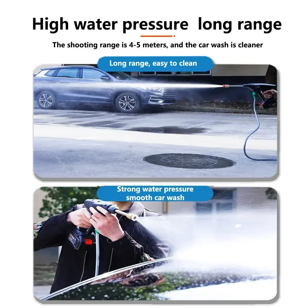 Wireless High Pressure Car Wash Water Spay Gun Portable High Pressure Washer Foam Generator With Toolbag for Makita 18V Battery