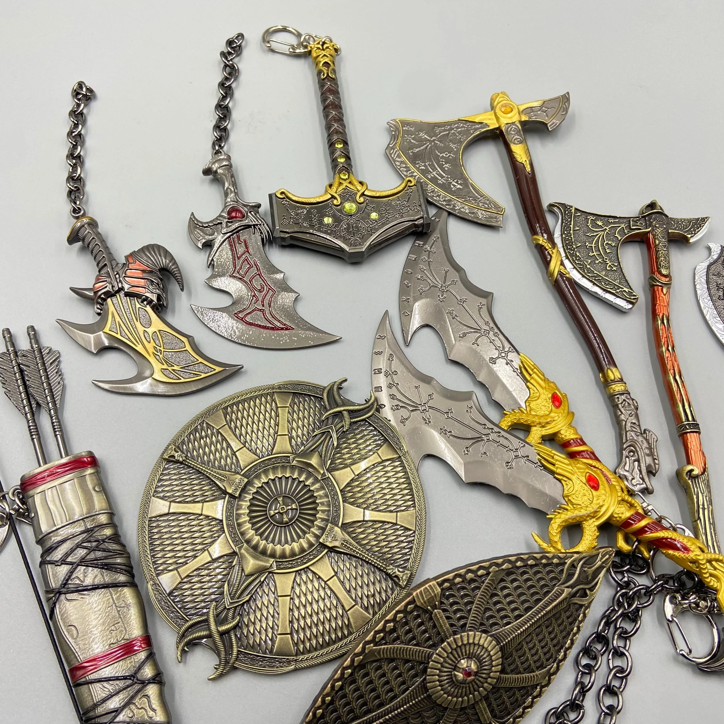 God of War Kratos Weapon Series Blades of Athena High Quality All Metal Material Katana Sword Toy Game Toys Kid Holiday Gifts