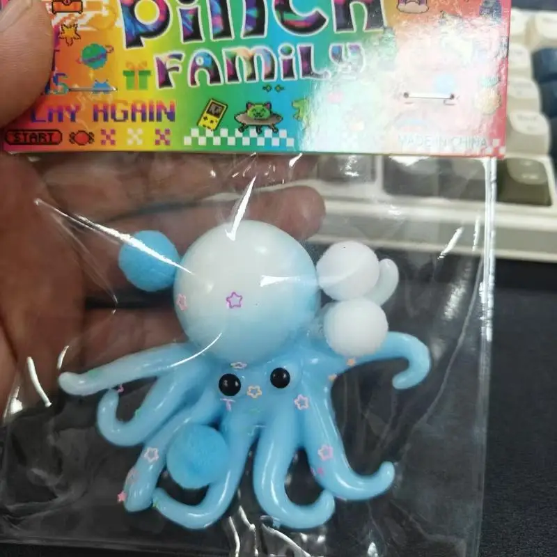 1Pcs Squishy Octopus Fidget Toy Ocean Squeeze Stress Relief Soft Toy Slow Rebound for Kids And Adults