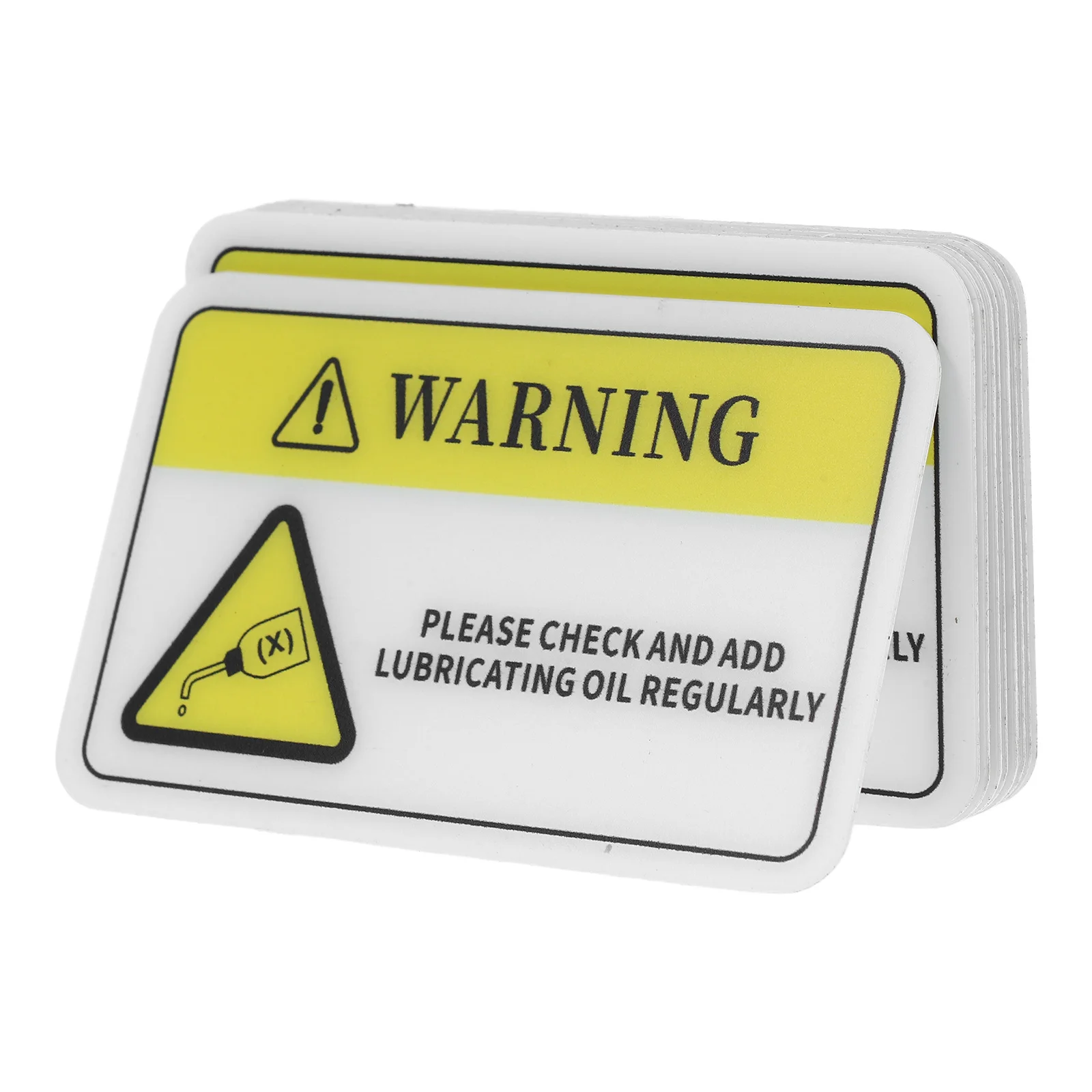 

10Pcs PVC Safety Warning Stickers Self Adhesive Durability Caution Decals for Machinery Equipment Factory Warehouse