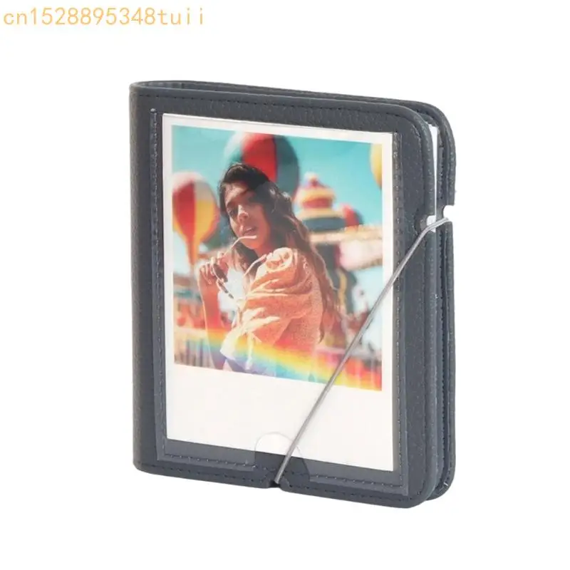 Y4QF PUレザーフォトアルバムポータブル写真主催者28スロットW210/W300/W400写真