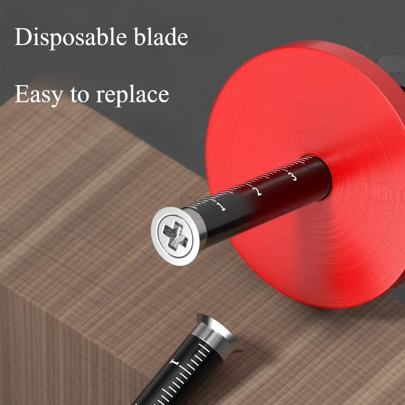 

European Woodworking Scriber Multi-functional Wheel Marking Gauge 15cm/6in Positioning Marking Ruler Professional Hand Tools