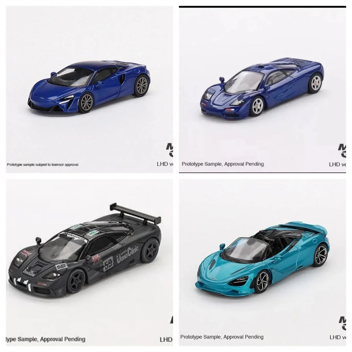 

Mini gt F1 GTR #59 1995 Le Mans 24 Hrs Winner Artura Volcano Blue 750s Spider Diecast Model Car Collection Limited Edition