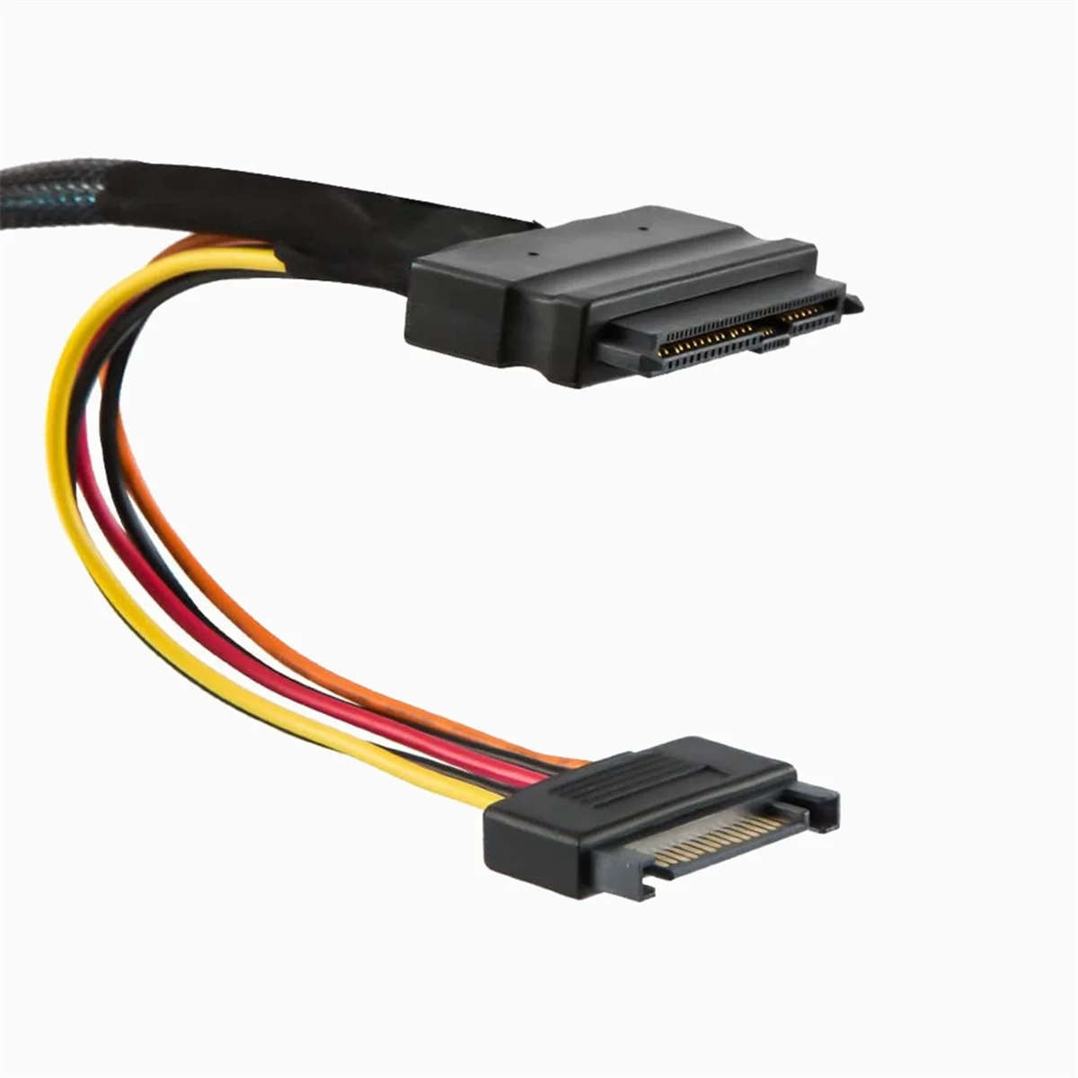 Server Adapter Cable Slimline SAS MCIO 8i 74P to 2-SFF 8639+15P Power Supply Server Multifunction