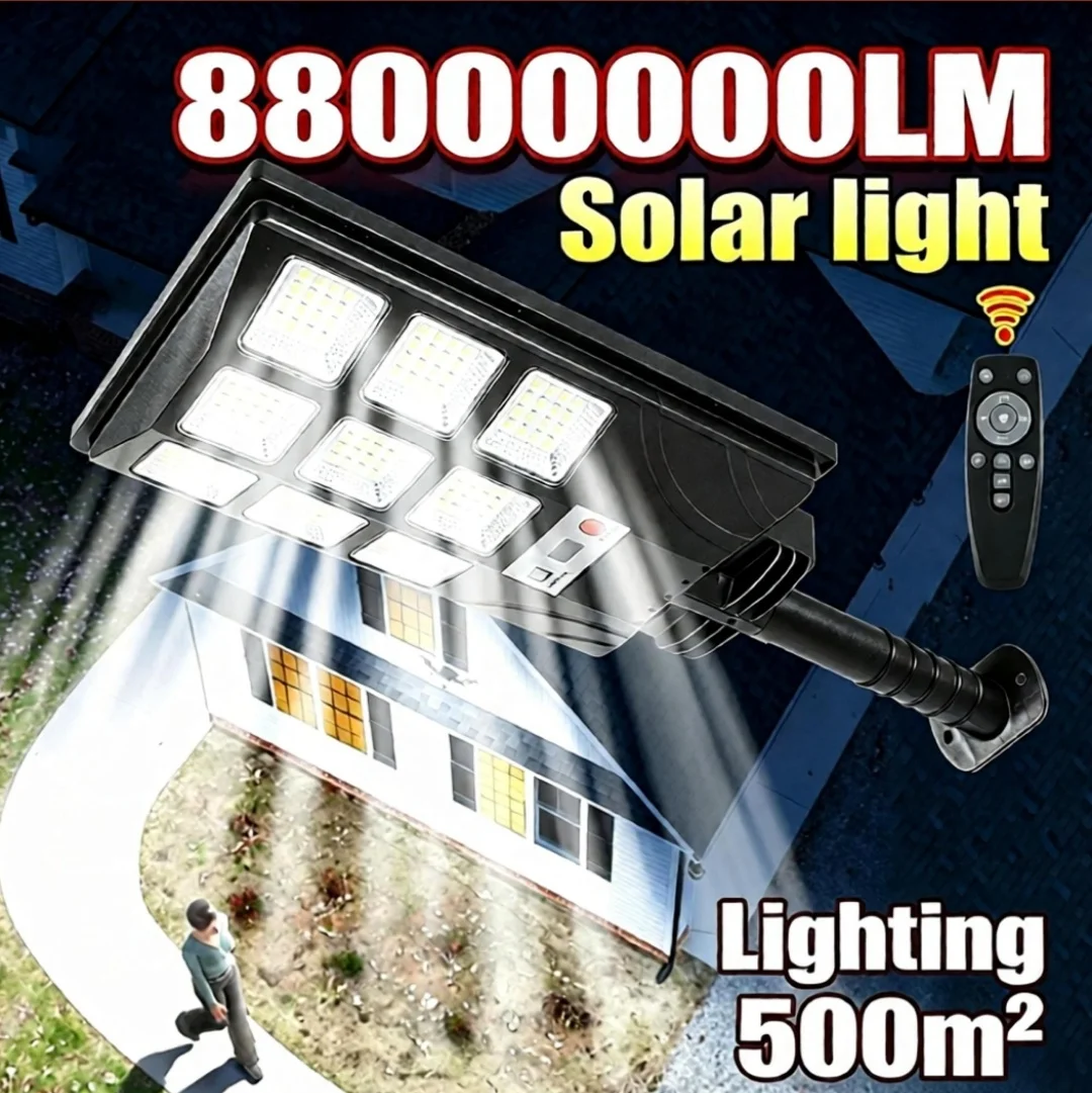 88000000LM Outdoor Solar LED Light Motion Sensor Solar Lamp From Exterior 3 Modes Solar Garden Lamp Waterproof Street Yard Light