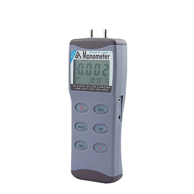 جهاز قياس الضغط الرقمي AZ-8205، جهاز قياس الضغط التفاضلي الدقيق مع قياس عالي الدقة #5