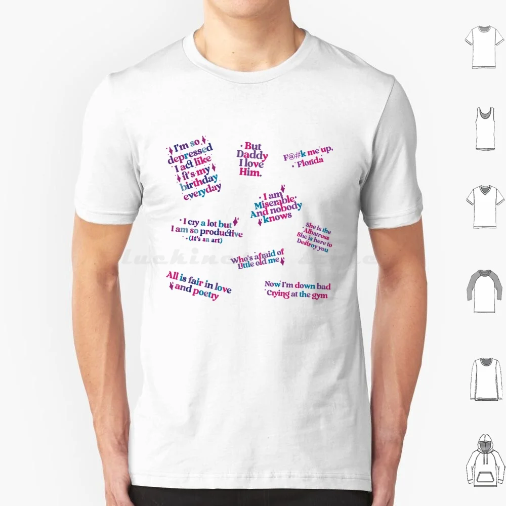 Mega Ttpd Pack X9 camiseta 6xl algodón Cool Tee Albatross Ttpd el Departamento de Poetas Torturados