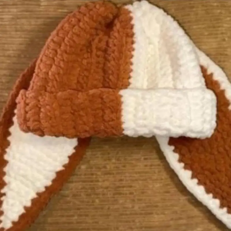 

Кроличья шляпа, шляпа на Хэллоуин, головные уборы для улицы, вязаные шапочки с длинными ушами