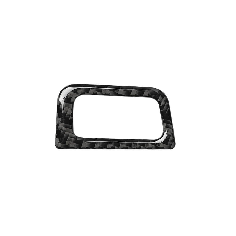 Carbon Fiber Pattern Rear Trunk Switch Button Frame Epoxy Coating Soft Self-Adhesive Trim For Audi A6 A7 2012-2018 LHD/RHd