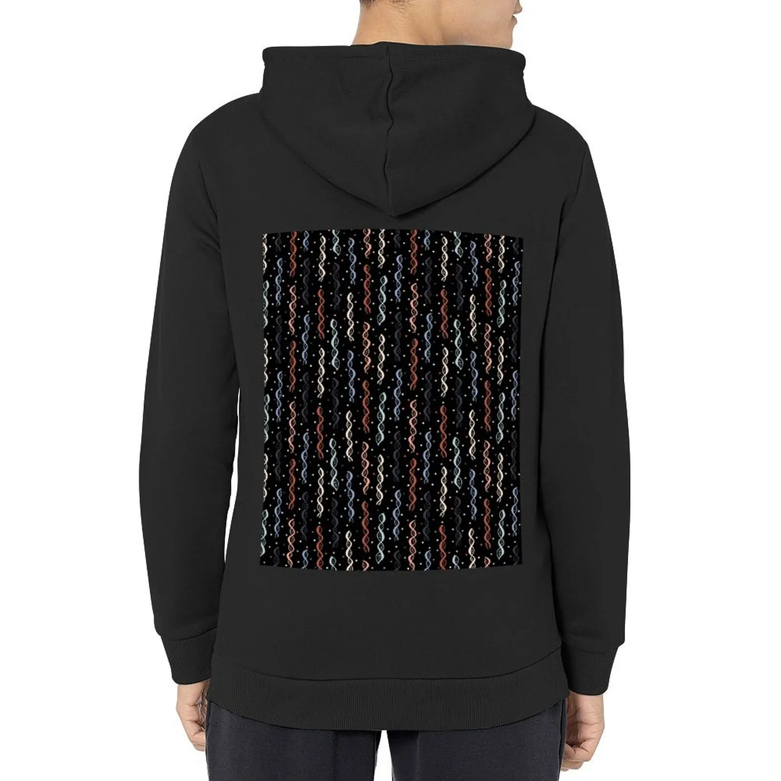 Party DNA on Black Hoodie Mantel Pria Pakaian Musim Dingin Set Kaus Pria Pakaian Pria Hoodie Ukuran Besar