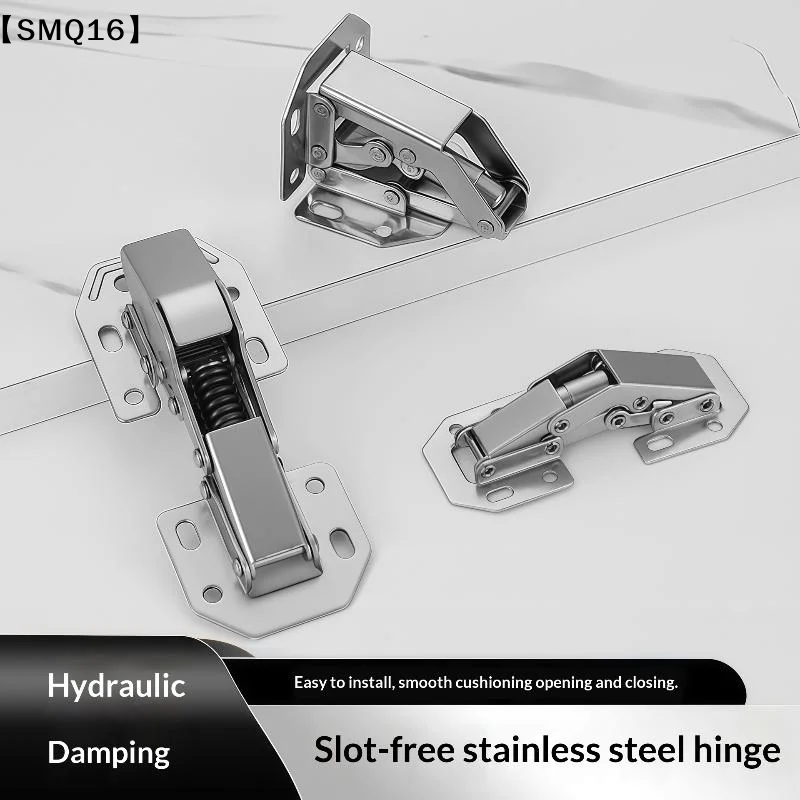 2Pcs Stainless Concealed Kitchen Cabinet Hinges Camper Car Door Support Furniture Hardware Supplies Hidden Hinges【SMQ】