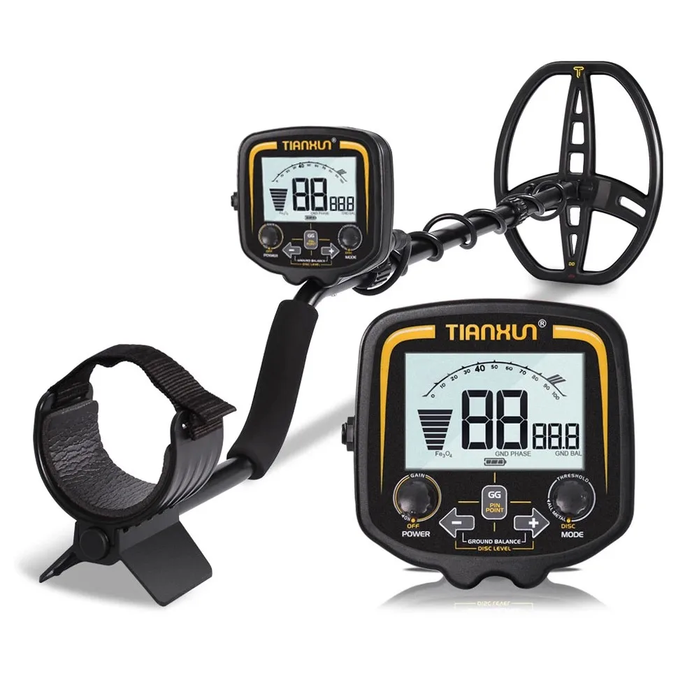 TX-850 Deep Gold Metal Detector Nugget Hunter PinPointing 19 KHZ Frequency Balance Ground Detecting Searcher Finder Seeker