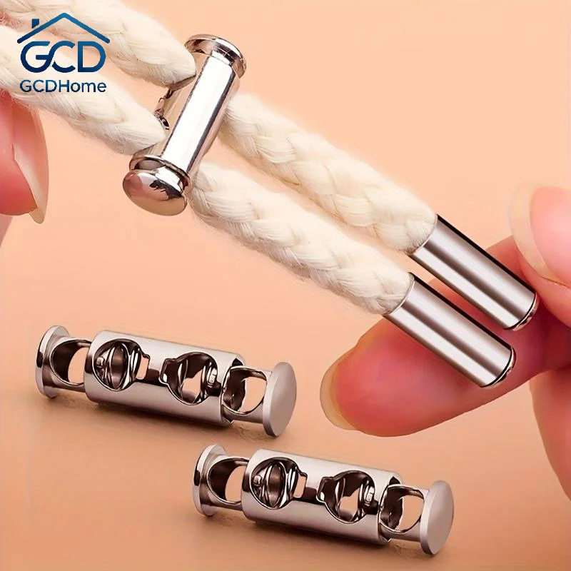 10Pcs No Tie Shoelace Locks Adjustable Metal Spring Buckle Clips Install Free for Sports Sneakers Outdoor Activities
