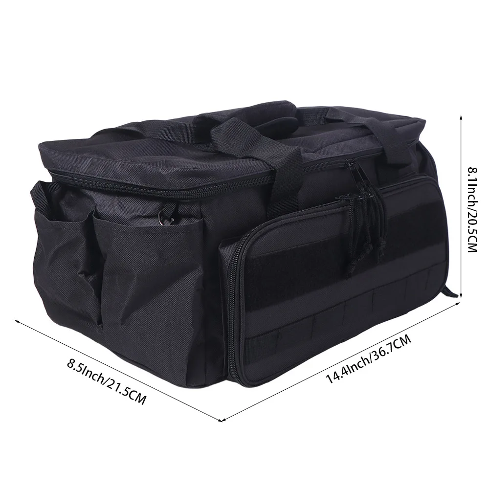 Comfortable Handle Tool Storage Bag Black Color Easy Carrying Tool Case Thick Padded Base Water Resistant Tool Bag