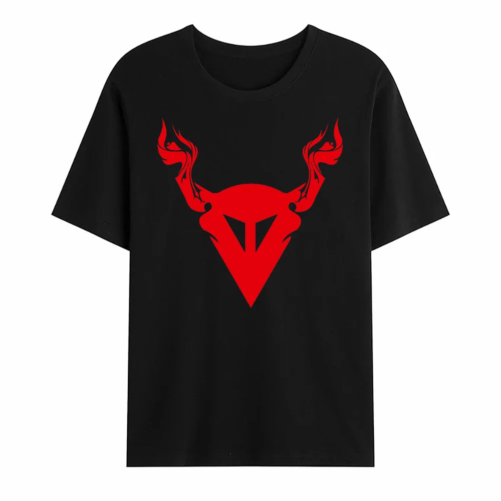 2024 Men s O-neck Rhino Horn Daine Black Dain T-Shirt ese Street Pure Cotton Hot Sale Oversized Breathable Sports Tops S-3XL