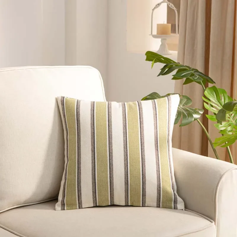 45x45cm Linen Pillow Case Solid Color Pillowcase Sofa Office Chair Lumbar Cushion Cover Waterproof Anti-Dirty Pillow Covers 1pc