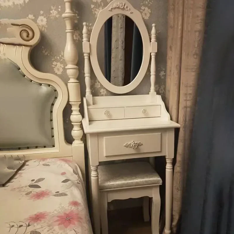 Modern Girl Vanity Table Storage Bedroom Drawer Vintage Vanity Table Luxury Makeup Coiffeuse De Chambre Home Furniture