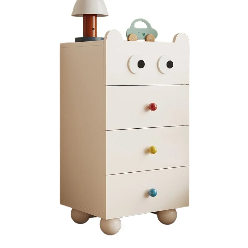 Solid wood chest, cream style simple chest