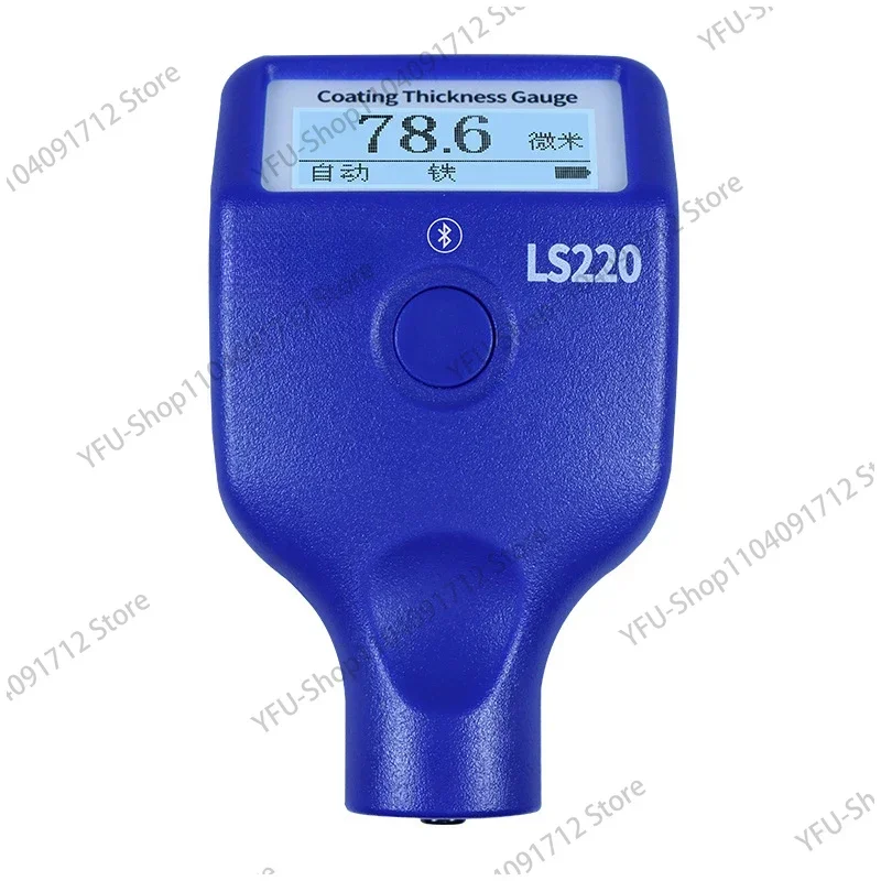 

LS220 Paint Coating Thickness Tester 0-3500μm 0.1μm Fe NFe Probe Gauge for Auto Car Paint Film Thickness Gauge -20℃ LCD Screen